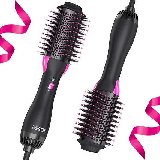 One-Step Hot Air Blow Hair Dryer Brush - 2.4 Inch HairDryer Styler and Volumizer for All Hair Types - Frizz-Free Results